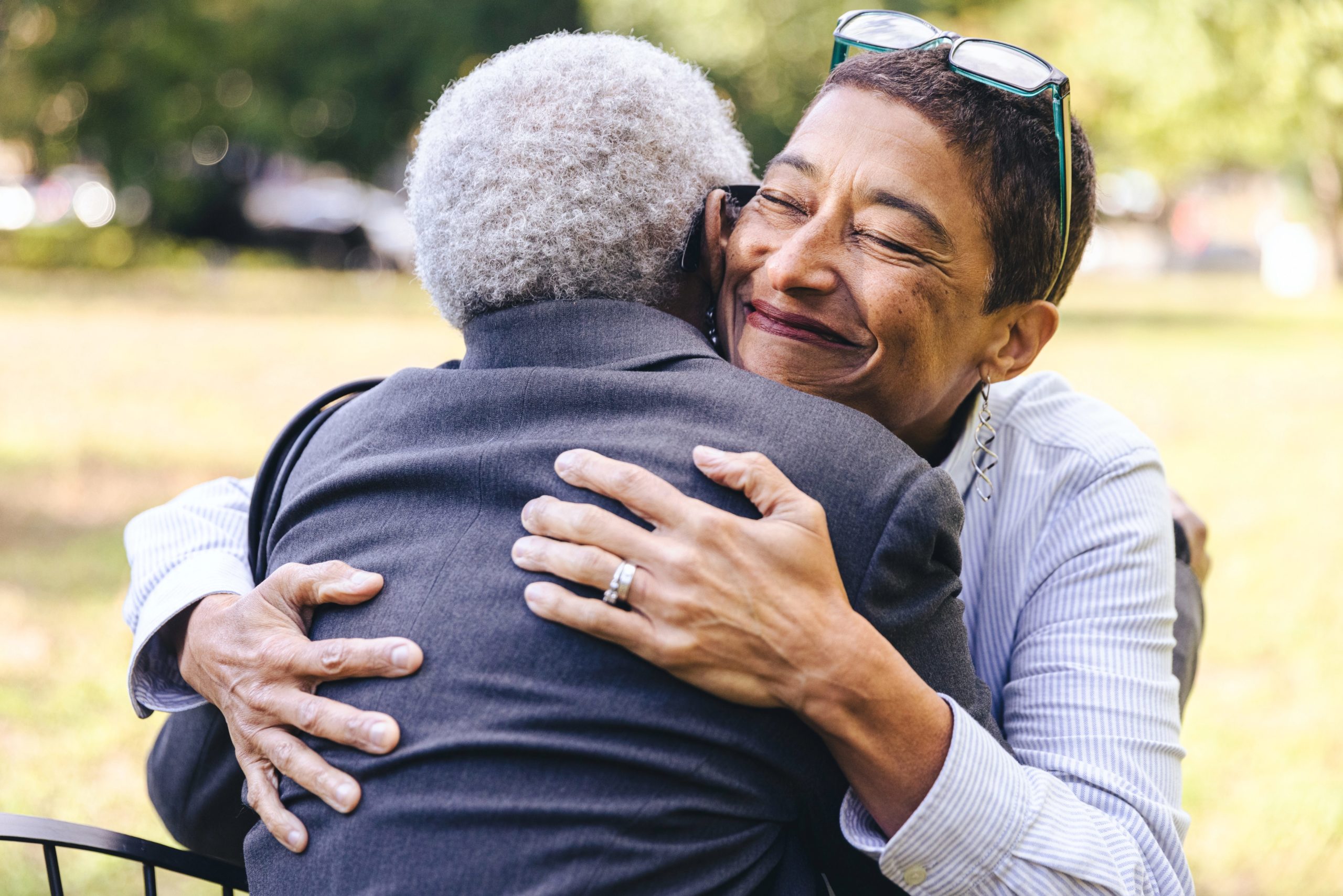 Two people Embracing